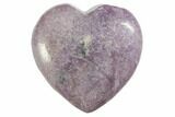 1.2" Polished Lepidolite Hearts - Photo 2